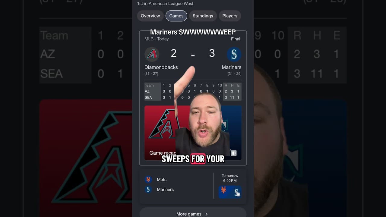 MARINERS HAVE WON 6 GAMES IN A ROW!