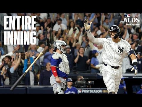 FULL INNING: Aaron Judge hits a MASSIVE home run for the Yankees to tie ALDS Game 3 vs. Blue Jays! 💪