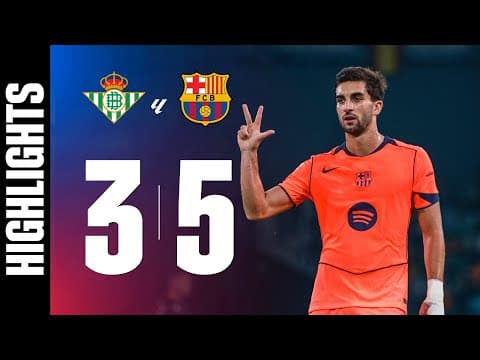 BETIS 3 vs 5 FC BARCELONA | LALIGA 2025/26 MD15 🔵🔴