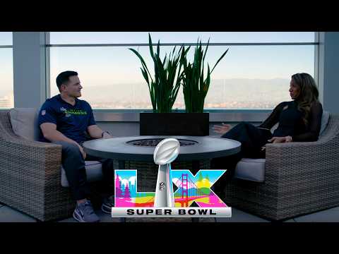 Mike Macdonald: Sam Darnold 'so steadfast,' has a 'remarkable' story (FULL INTERVIEW) | Super Bowl