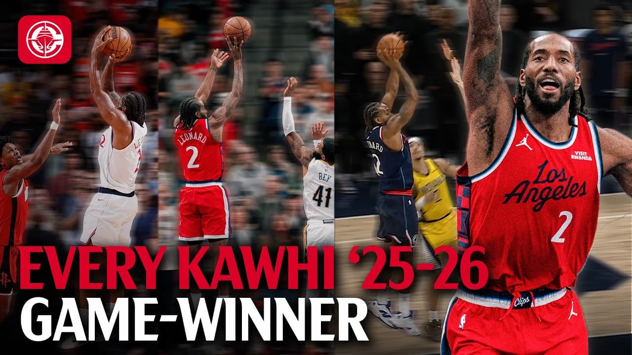 WET BALL: Every Kawhi game-winner of the '25-26 Season 🎥😱