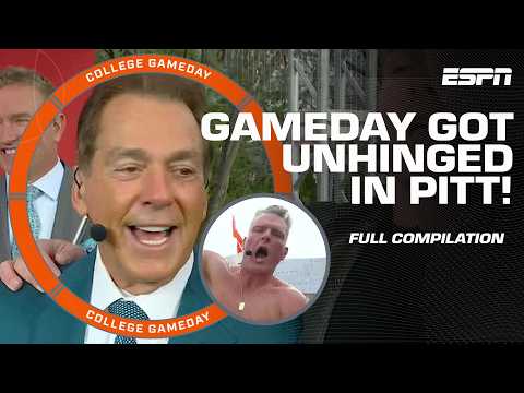 FUNNY COMPILATION 🤣 Saban & Rece go ONE-ON-ONE & Pat can't keep his shirt on! 🍿 | College GameDay