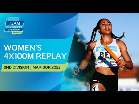 Blistering Belgium 🇧🇪 Women's 4x100m Race Replay | Maribor 2025