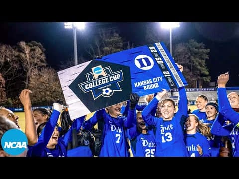 Every 2025 Women's College Cup team's clinching moment from quarterfinals