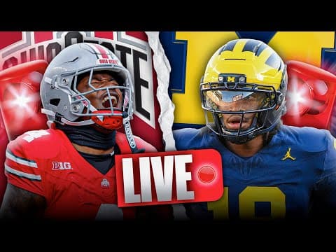 Ohio State vs Michigan LIVE | Big Ten Rivalry SHOWDOWN | Pregame Show + PICKS & PREDICTIONS ✅