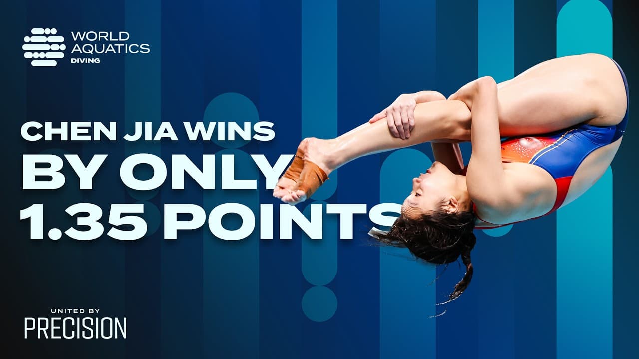 Chen Jia wins by only 1.35 points 🤯| Women's 3m Springboard | Diving World Cup Super Final | Beijing