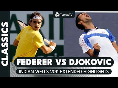 15 Years Since This Underrated Federer vs Djokovic Clash! | Indian Wells 2011 Extended Highlights