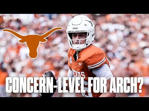 How concerned should Texas be about Arch Manning's struggles? | Billy Napier on the HOT seat 😳
