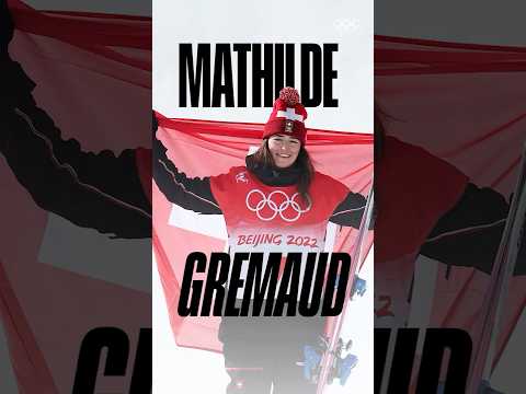 At #Beijing2022, Mathilde Gremaud owned the women’s freeski slopestyle final and won Olympic gold.⛷️