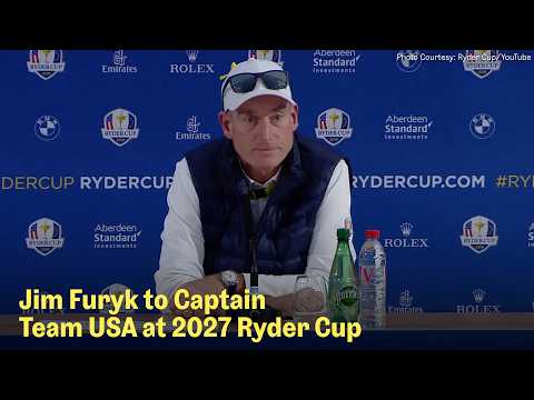 Jim Furyk Named Captain of Team USA for 2027 Ryder Cup at Adare Manor | The Shotgun Start