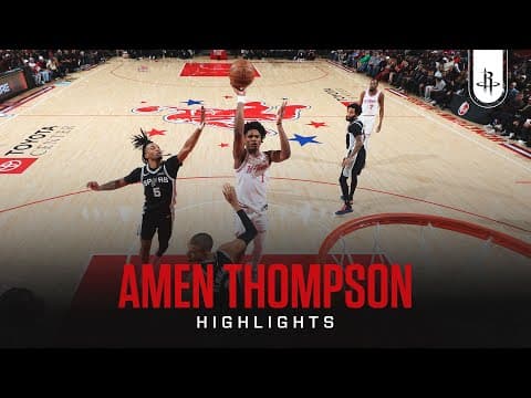 Amen Thompson (25 points) Highlights vs. San Antonio Spurs