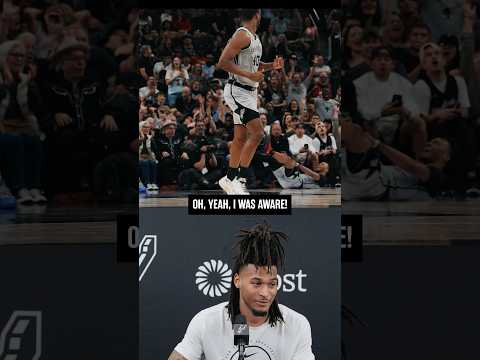 “Oh yeah, I was aware” 😂😏 #nba #spurs #stephoncastle
