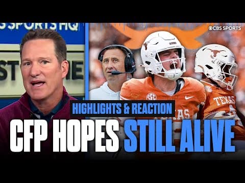 No. 20 Texas survives No. 9 Vanderbilt’s fourth-quarter rally to keep CFP hopes alive! | Game Recap