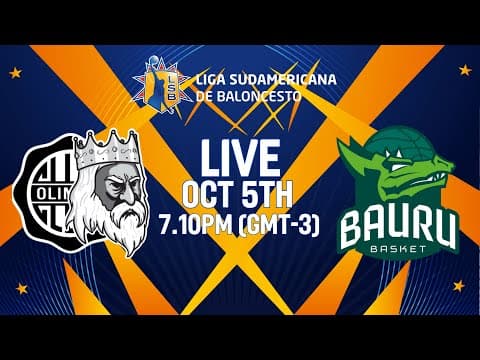 LIVE - Olimpia Kings v Bauru | Liga Sudamericana de Baloncesto FIBA 2025  | Group Phase