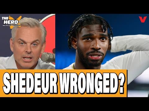 Colin Cowherd REACTS to Cleveland Browns naming Shedeur Sanders as 3rd string QB | THE HERD NFL