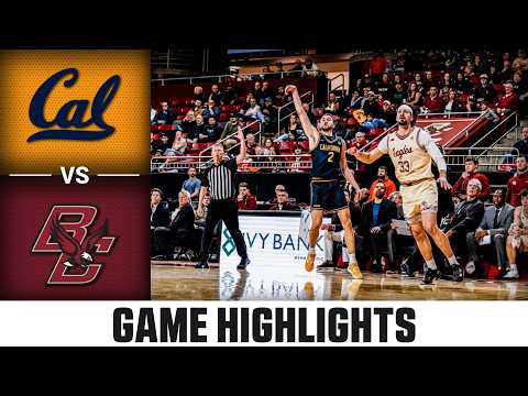 Cal vs. Boston College Game Highlights | 2025-26 ACC Men's Basketball