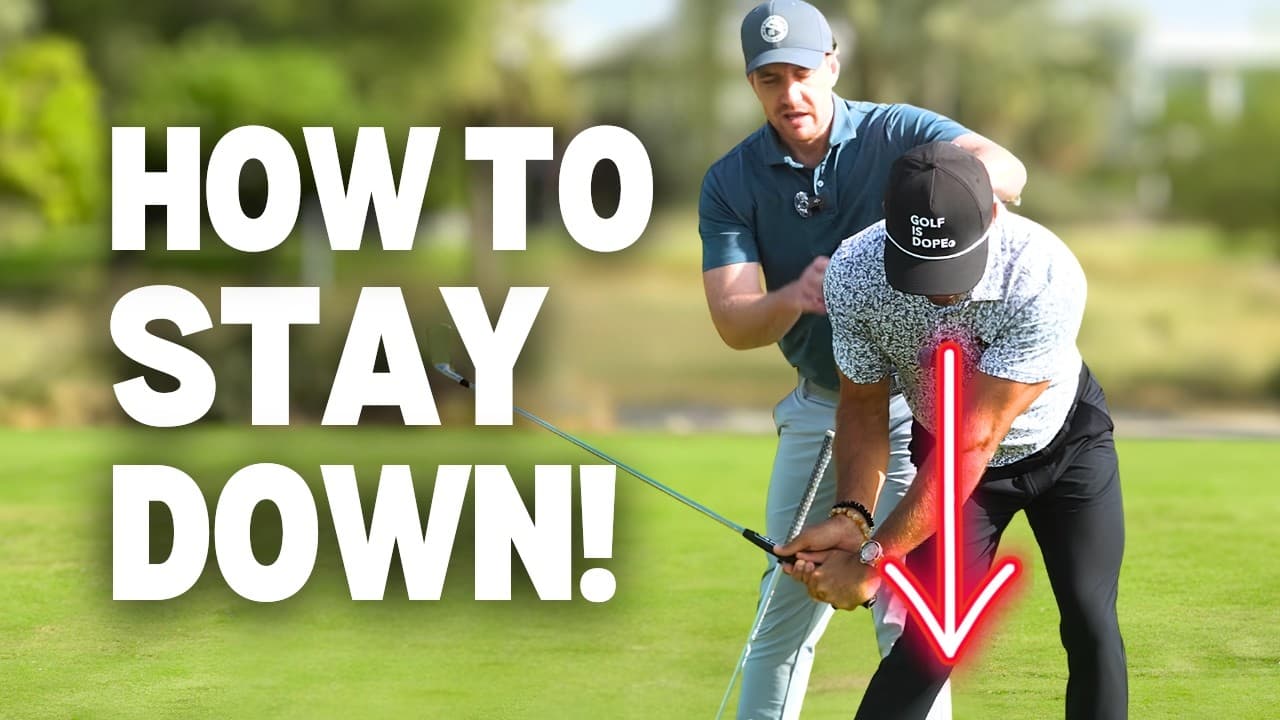 Most Golfers Stand Up Through Impact But THIS SIMPLE DRILL Fixes It!