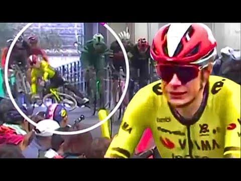 Jonas Vingegaard REACTS After Crashing Then Winning Saitama Criterium 2025