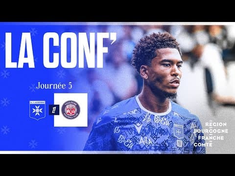 J5 - La conférence de presse de Christophe Pelissier et Danny Namaso avant AJA-TFC