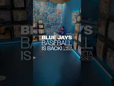 The first week with the Toronto Blue Jays on Meta glasses 🕶️ #MLB #Toronto #BlueJays