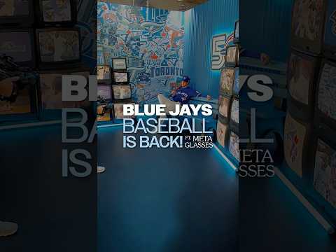 The first week with the Toronto Blue Jays on Meta glasses 🕶️ #MLB #Toronto #BlueJays