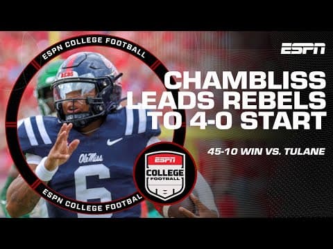 Trinidad Chambliss FILM BREAKDOWN 🎥 From D-II to Ole Miss' starting QB (@ModeloUSA) | The CFB Show
