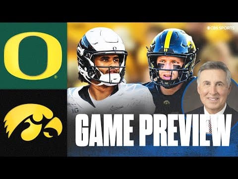 No. 9 Oregon vs No. 20 Iowa Preview with Gary Danielson | College Football Week 11
