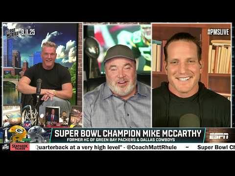 Mike McCarthy delivers his AARON RODGERS REPORT 👀 + UNOFFICIAL TNF picks 🔥 | The Pat McAfee Show