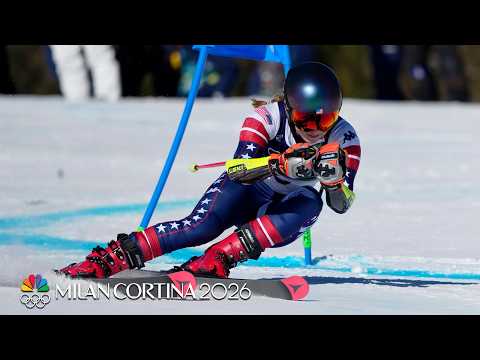 Mikaela Shiffrin, Federica Brignone shine in giant slalom Run 1 | Winter Olympics 2026 | NBC Sports