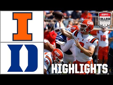Illinois Fighting Illini vs. Duke Blue Devils | Full Game Highlights | ESPN College Football