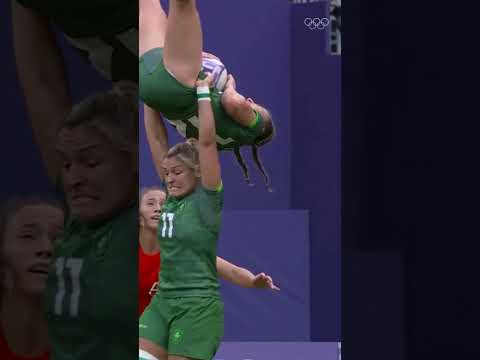 What a legendary save! This is what teamwork looks like. 🏉 #Paris2024 #Olympics
