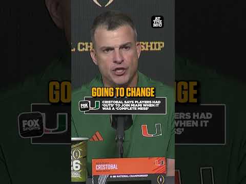 Mario Cristobal praises Miami's players for having trust despite loss 💚🧡