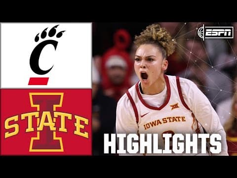 44-PT PERFORMANCE 🤩 Cincinnati Bearcats vs. Iowa State Cyclones | Full Game Highlights | ESPN CBB