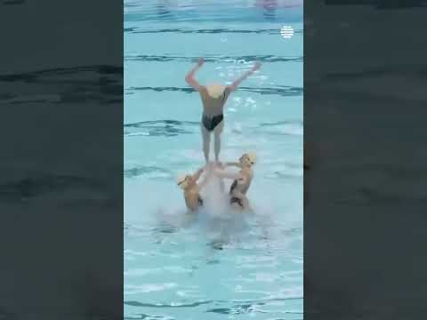 Gold Medal Winning Artistic Swimming Performance By Team Italy #artisticswimming #goldmedal #swim