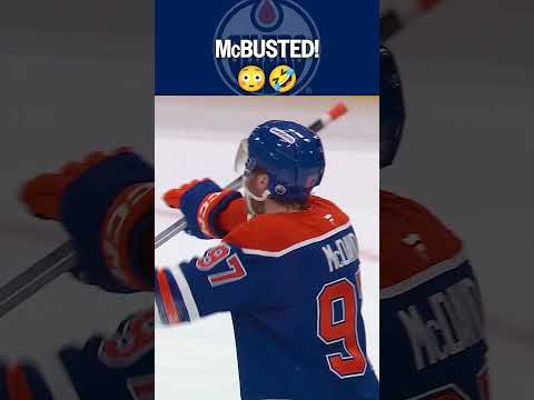 McDavid CAUGHT red-handed! 😅