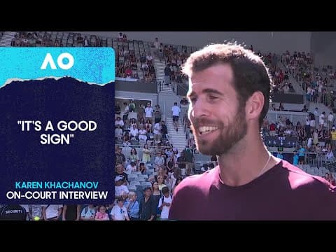 Karen Khachanov On-Court Interview | Australian Open 2026 First Round
