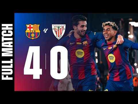 FULL MATCH | FC BARCELONA 4 vs 0 ATHLETIC CLUB | LALIGA 2025/26 MD13 🔵🔴