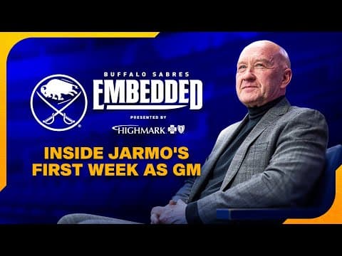 Behind The Scenes Of GM Jarmo Kekäläinen's First Days As Buffalo Sabres General Manager