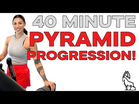 40 Min Pyramid Progression Treadmill Run!