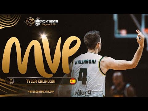 Tyler Kalinoski Crowned MVP as He Shines Brightest at FIBA Intercontinental Cup Singapore 2025