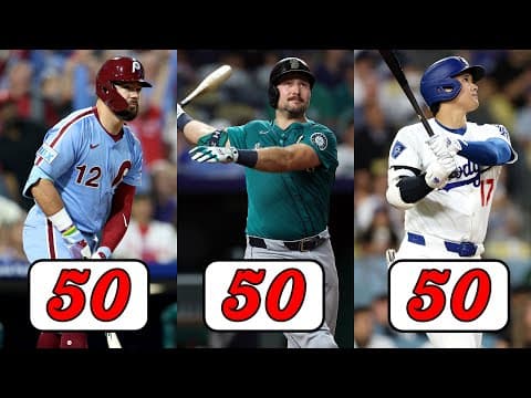 The Summer I CRUSHED Homers! ☀️ Schwarber, Raleigh, and Ohtani have reached 50 HRs in 2025! 💪