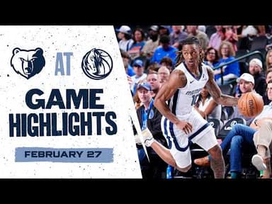 Memphis Grizzlies Highlights vs.  Dallas Mavericks