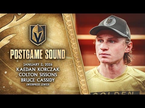 🎥 POSTGAME SOUND: Korczak, Sissons & Cassidy
