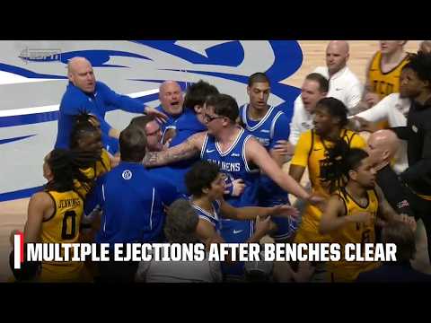 Benches clear late between VCU and Saint Louis leading to several ejections | ESPN CBB