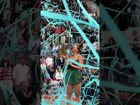 Marta Kostyuk is glowing in la Caja Magica 🌟 #wta #tennis #champion #madrid