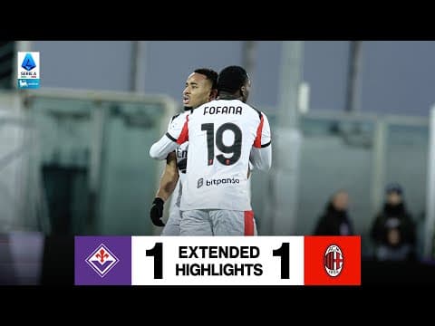 Extended Highlights | Nkunku riprende i viola al 90' | Fiorentina 1-1 Milan | Serie A 2025/26