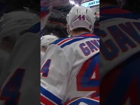 RIGHT ON TARGET GAVI 🎯 #nyr #goal #hockey #nhl #vladislavgavrikov