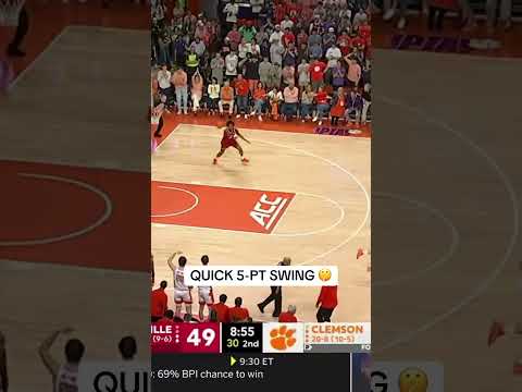 Jestin Porter got Littlejohn ROCKIN 🔥 #clemsontigers #collegebasketball #accbasketball #basketball