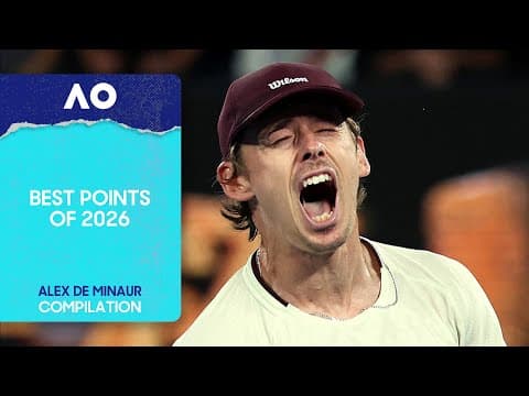 Alex de Minaur | Best Points | Australian Open 2026