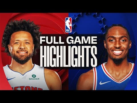 76ERS at PISTONS | FULL GAME HIGHLIGHTS | November 9, 2025